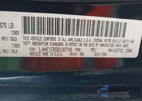 2011 Jeep Compass from USA, damaged, VIN 1J4NF1FB5BD187745